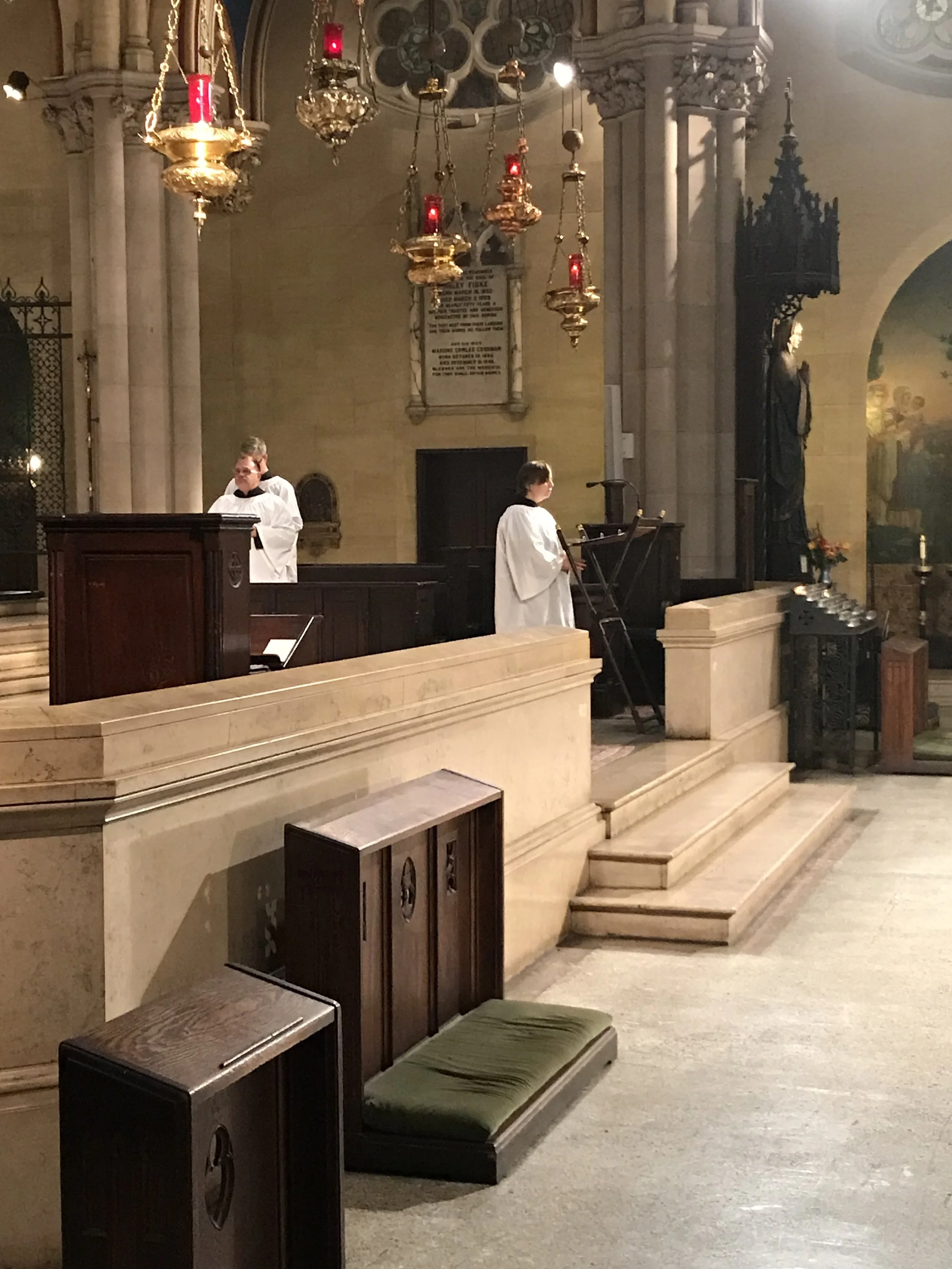 Marie Postlewate led the Prayers of the People. Photo by Br. Damien SSF