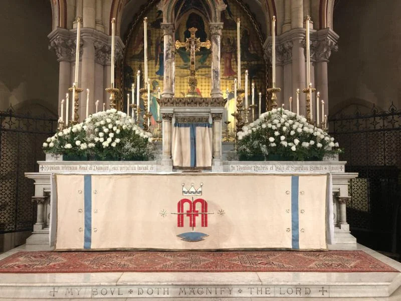 The High Altar, Eve of the Presentation, Friday, February 1, 2019, Blessing of Candles, Procession & Solemn Mass. Photo by Brendon Hunter