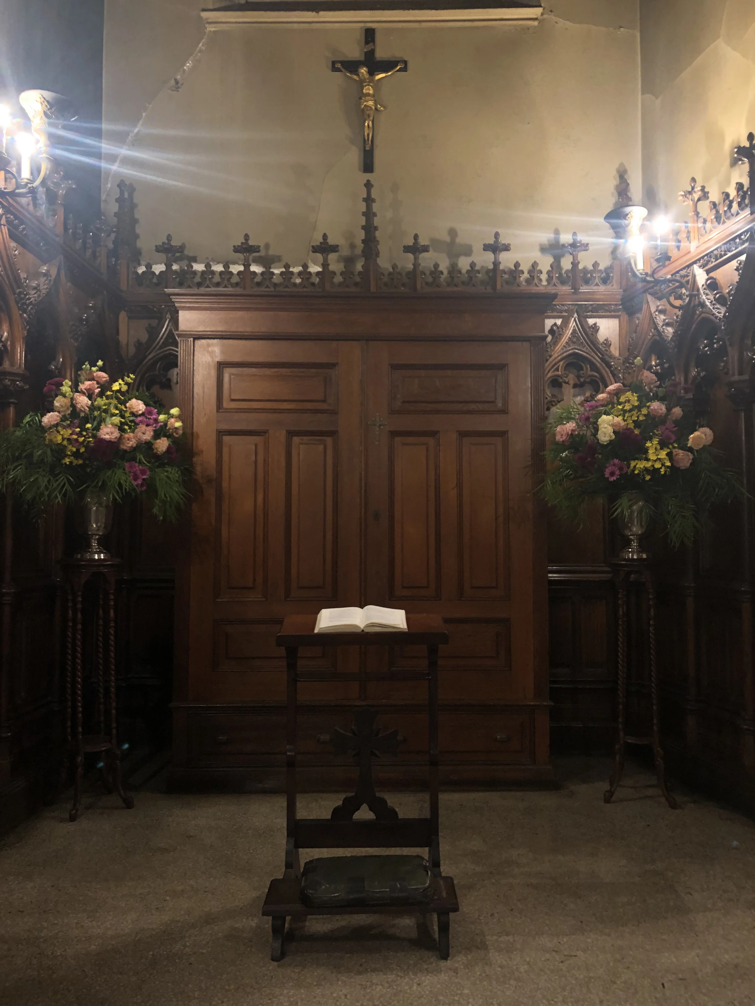 The Vault in in the Lady Chapel where the ashes of the departed are interred. Photo: Brendon Hunter