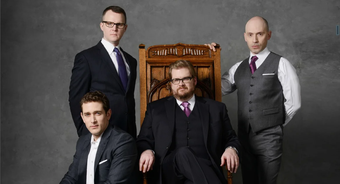 The members of New York Polyphony. Photo: Chris Owyoung