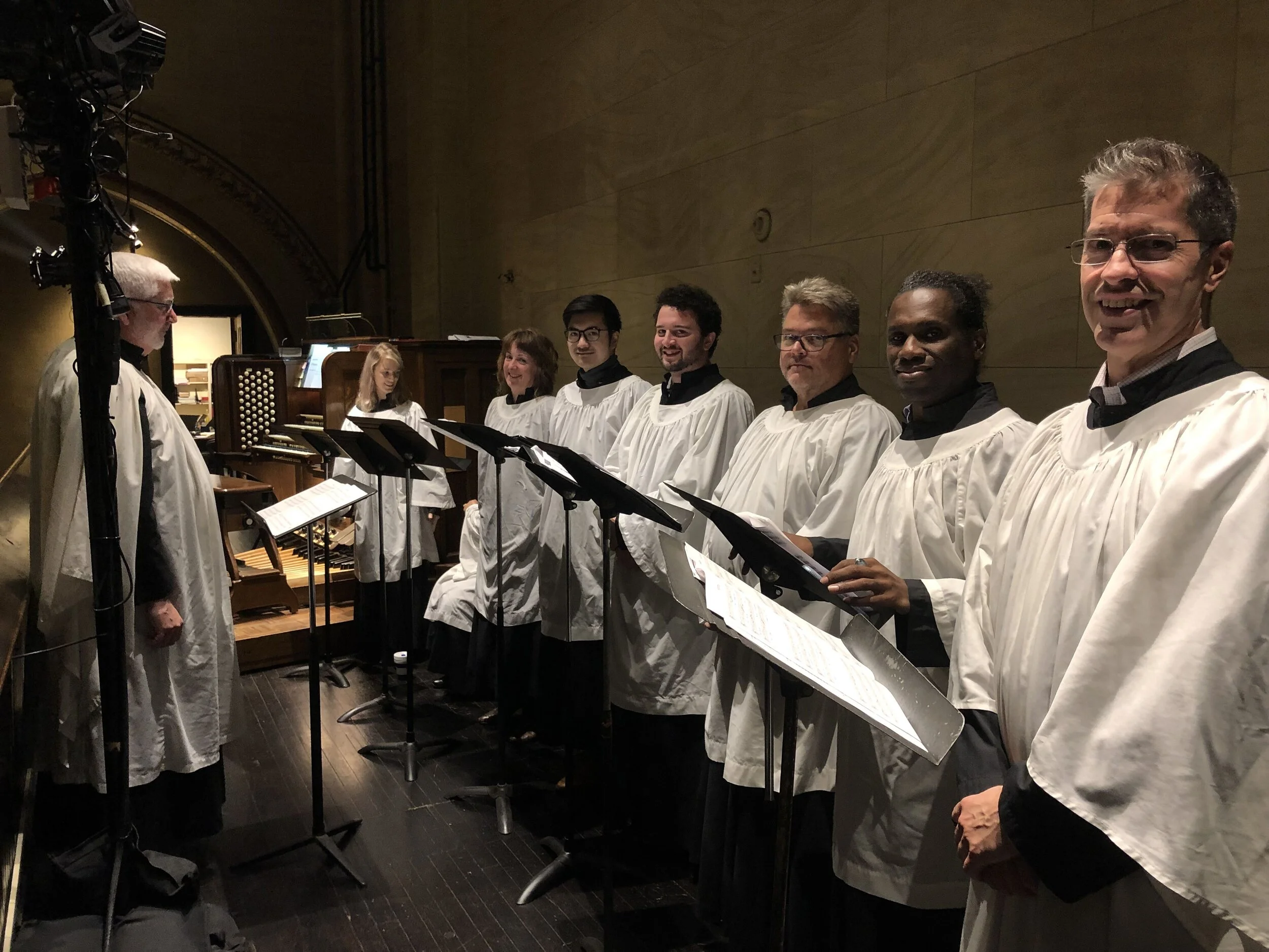 "Sing the praise of the Lord in the congregation of the faithful": The Saint Mary's Choir returns to Saint Mary's after the summer break. Clark Anderson played the service and directed the choir on October 6. Photo: Brendon Hunter