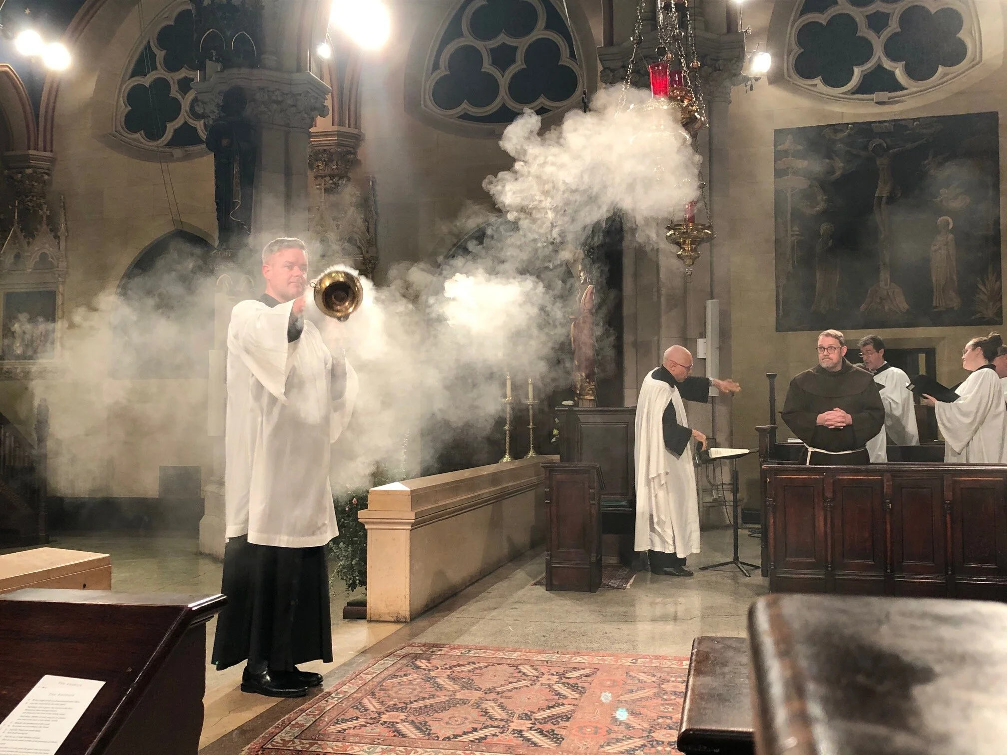 A quartet from the choir sang the canticles and a motet. Photo: Rick Miranda