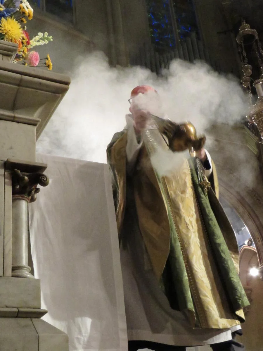 Incense is offered while Gloria in excelsis was sung. The Mass ordinary was Missa O quam gloriosum by Tomas Luis de Victoria (c. 1548-1611). Photo: Damien Joseph SSF