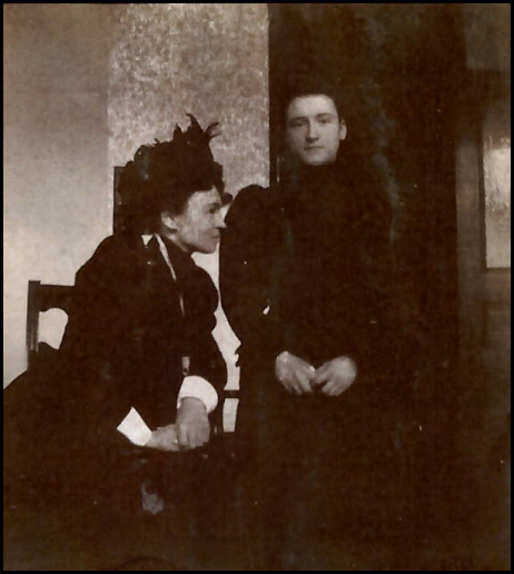 "The Vice President and Treasurer - and Annie Schnorr (Sr)  The oldest member of the guild."