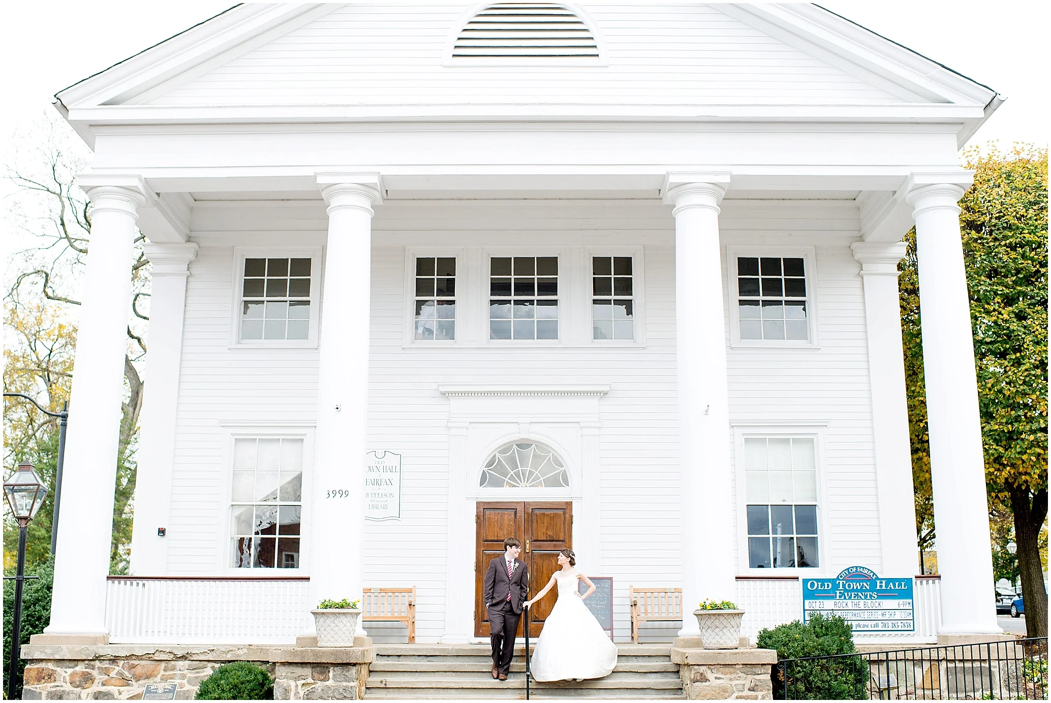 David + Kelsey's Old Town Hall Wedding: Fairfax, VA