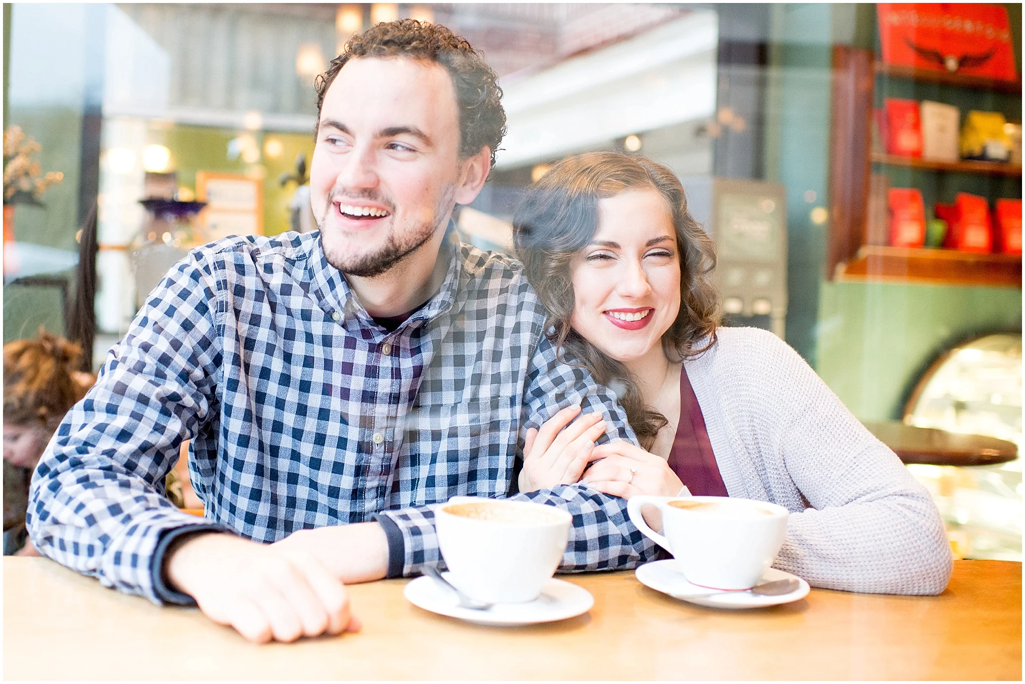 Coffee Shop Engagement Session: State College, PA