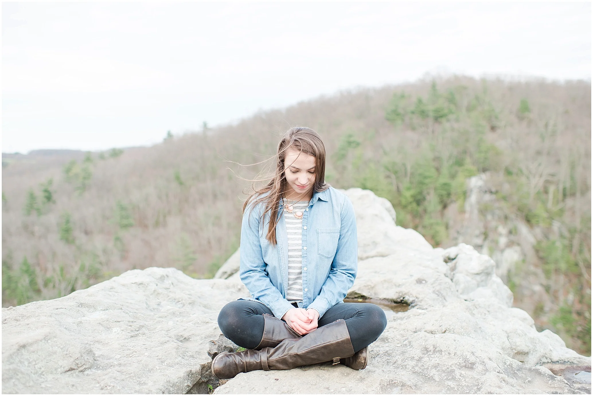 Lauren Ritter's Epic Overlook Senior Portraits: Rocks State Park, MD