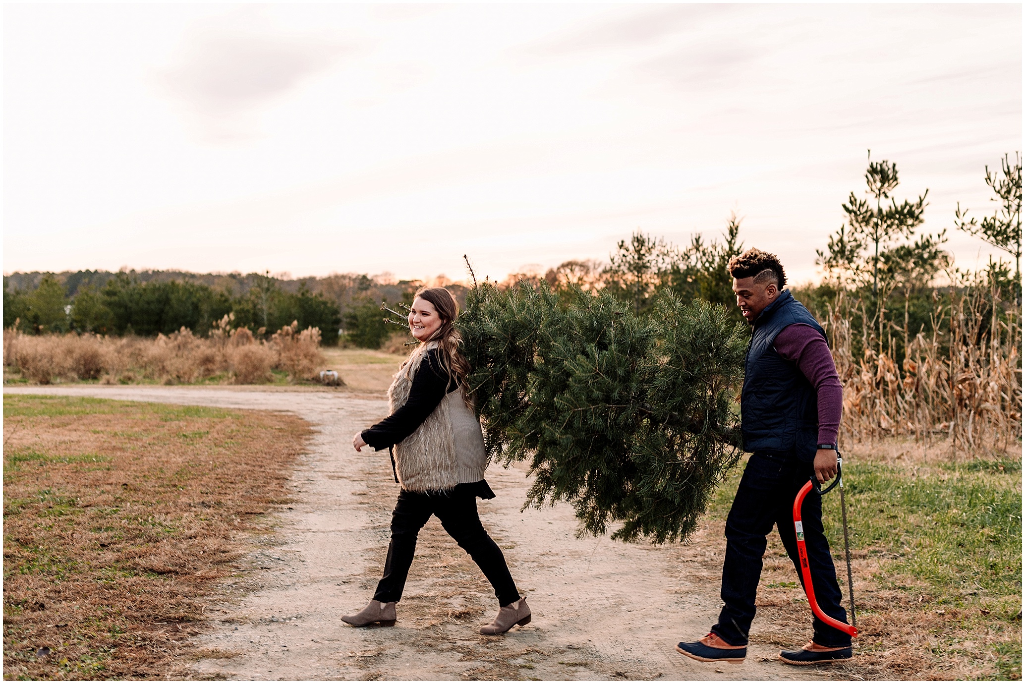 Hannah Leigh Photography Christmas Tree Farm Engagement Session_6763.jpg
