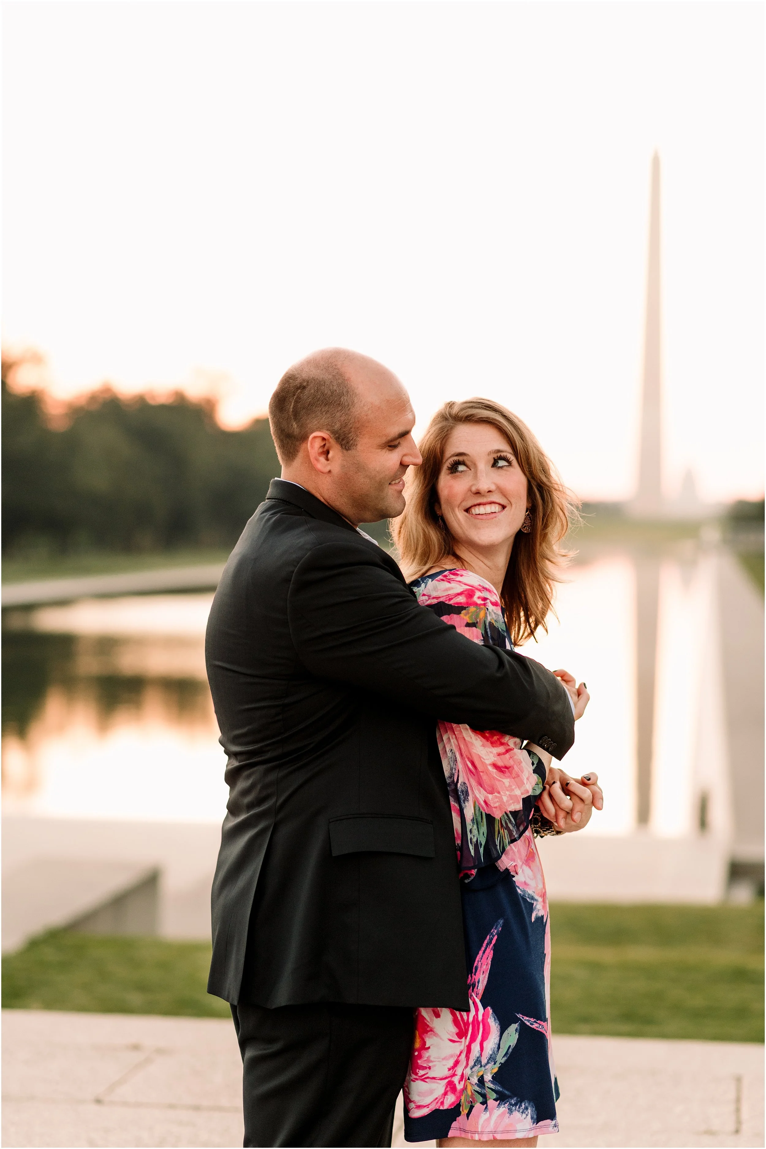hannah leigh photography Sunrise Jefferson Memorial Engagement Session, Washington DC_1028.jpg