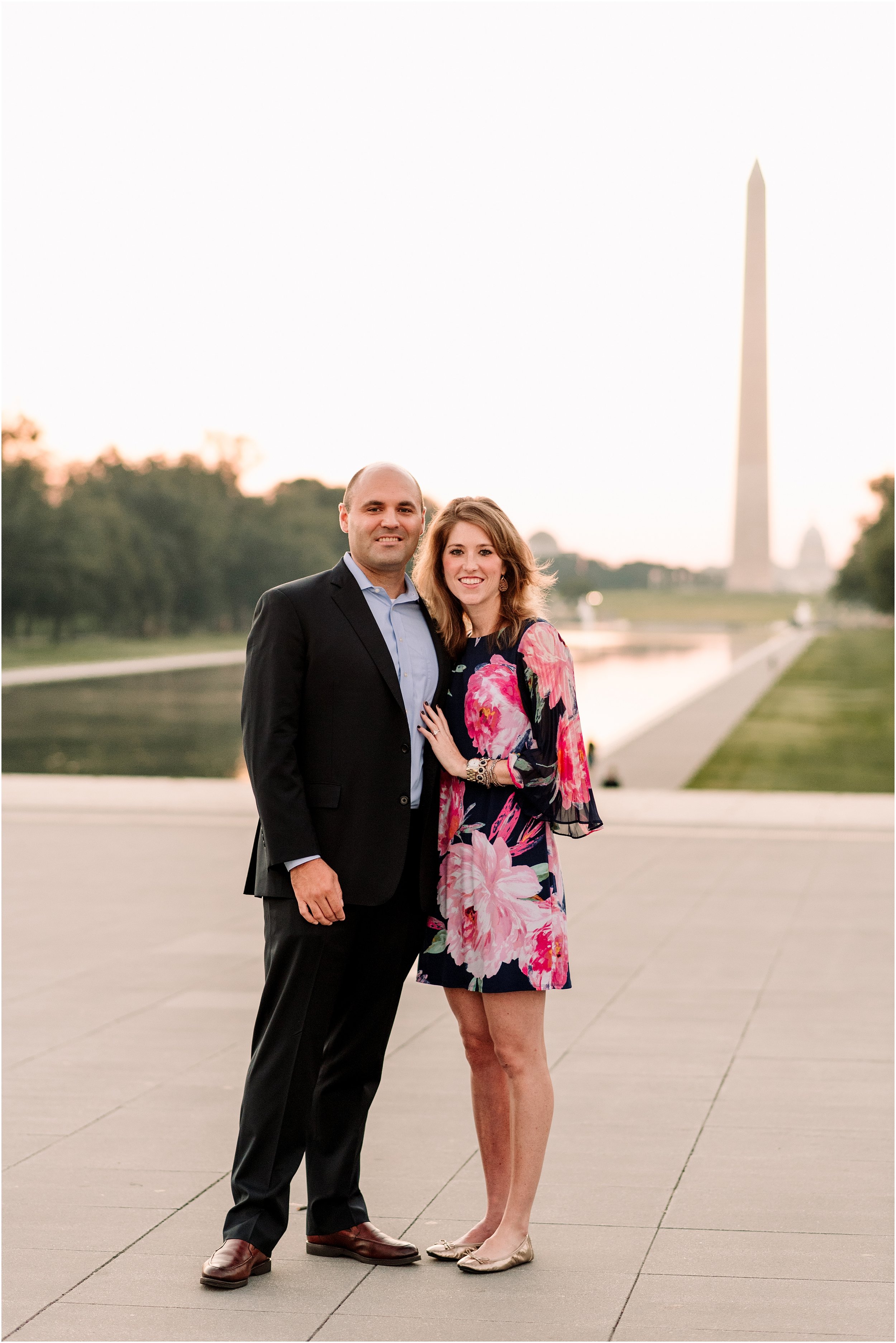 hannah leigh photography Sunrise Jefferson Memorial Engagement Session, Washington DC_1017.jpg