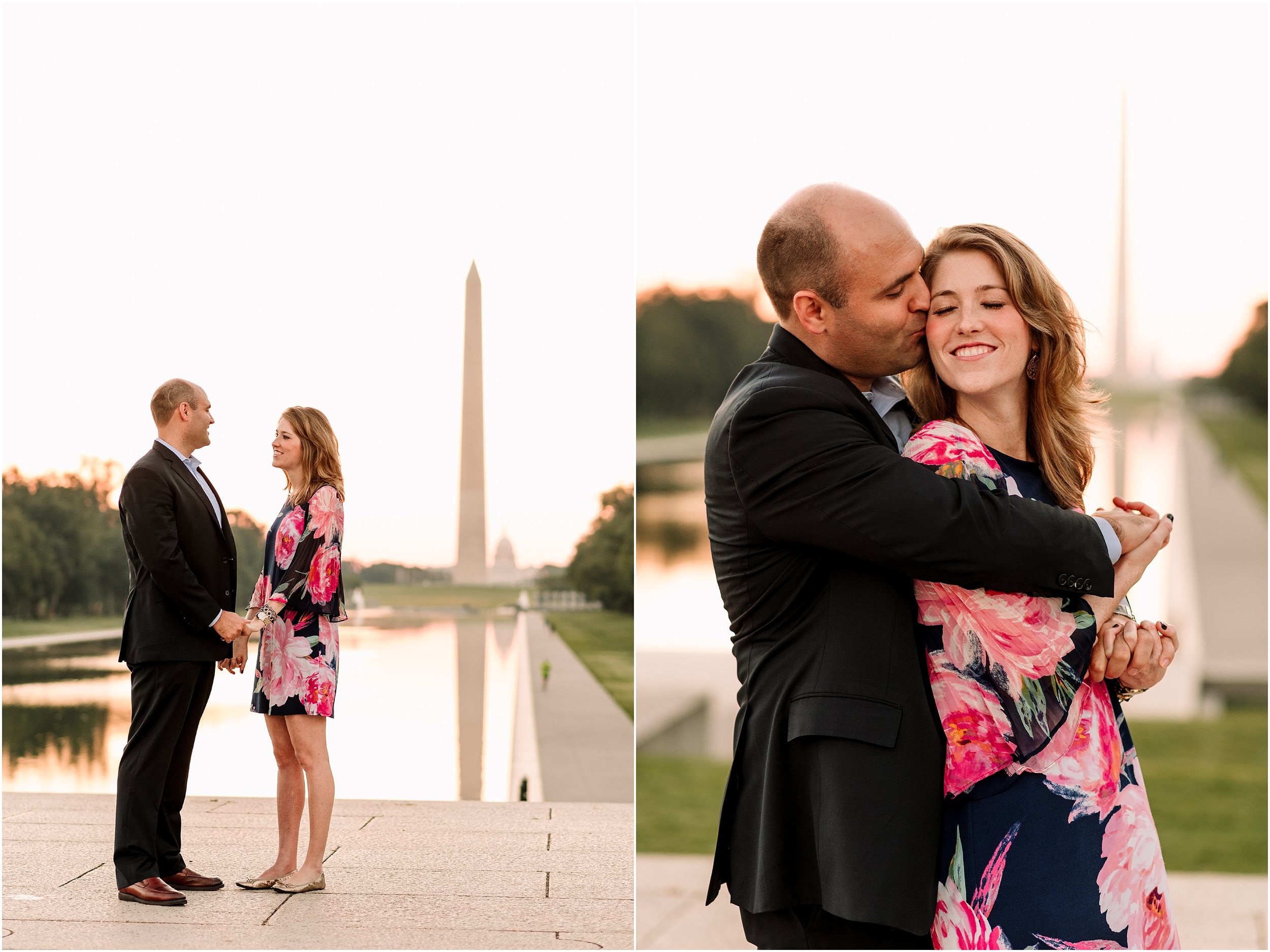 hannah leigh photography Sunrise Jefferson Memorial Engagement Session, Washington DC_1005.jpg