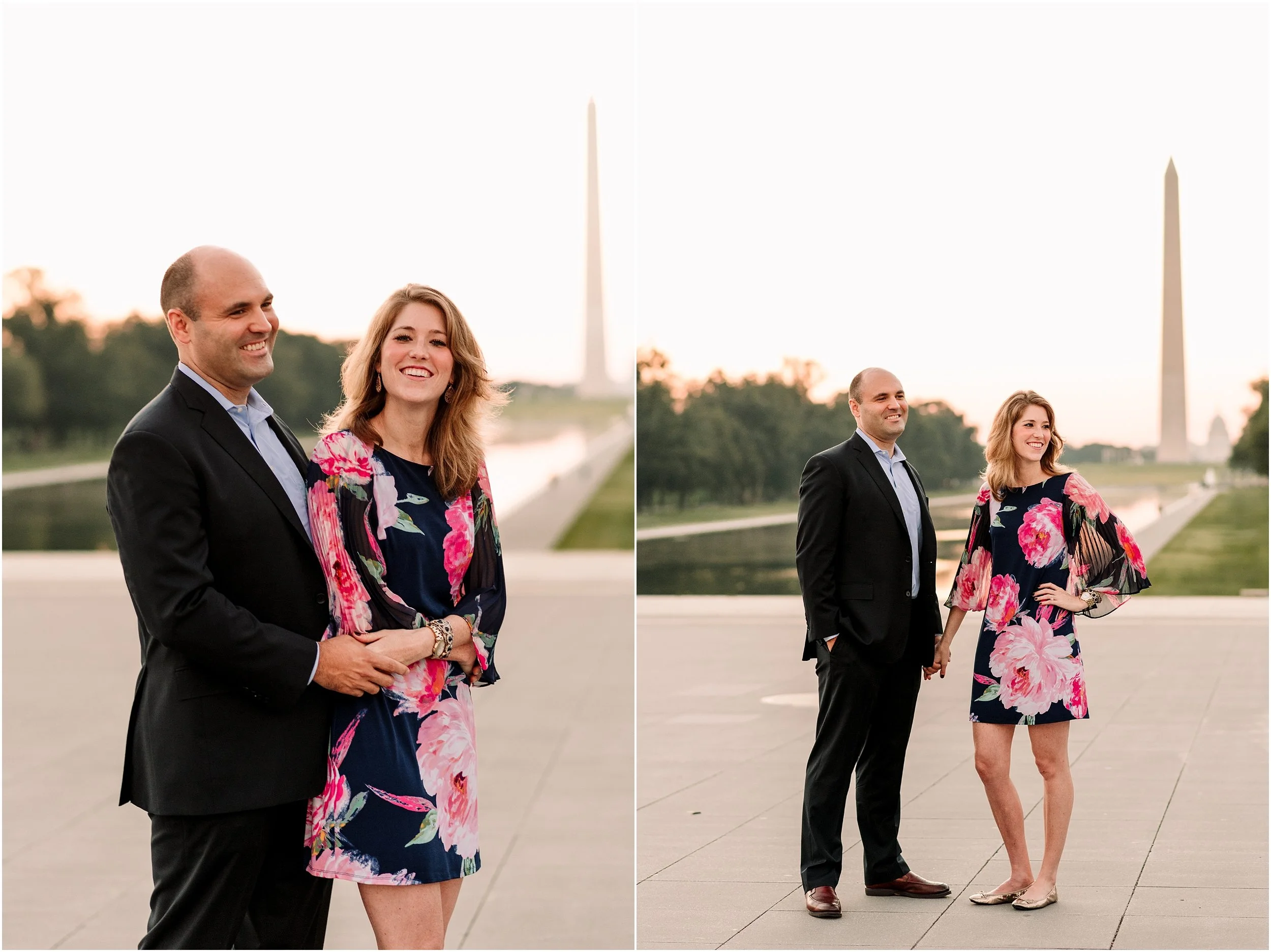 hannah leigh photography Sunrise Jefferson Memorial Engagement Session, Washington DC_1004.jpg