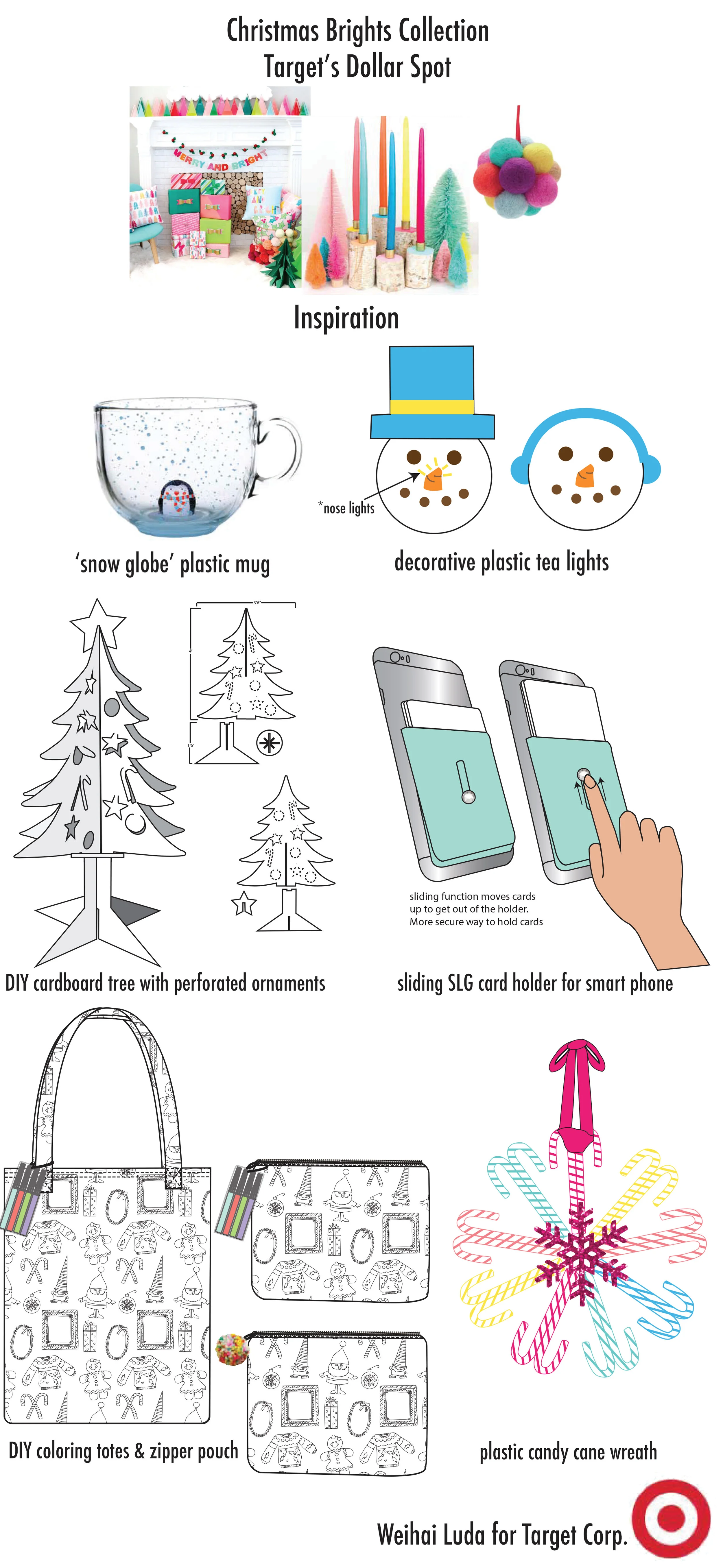 Buffalo Creative: Christmas Dollar Spot collection designs for Target