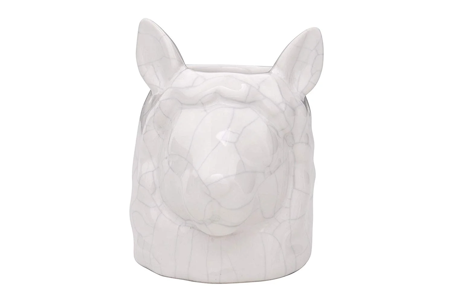 Stoneware Llama Head Planters