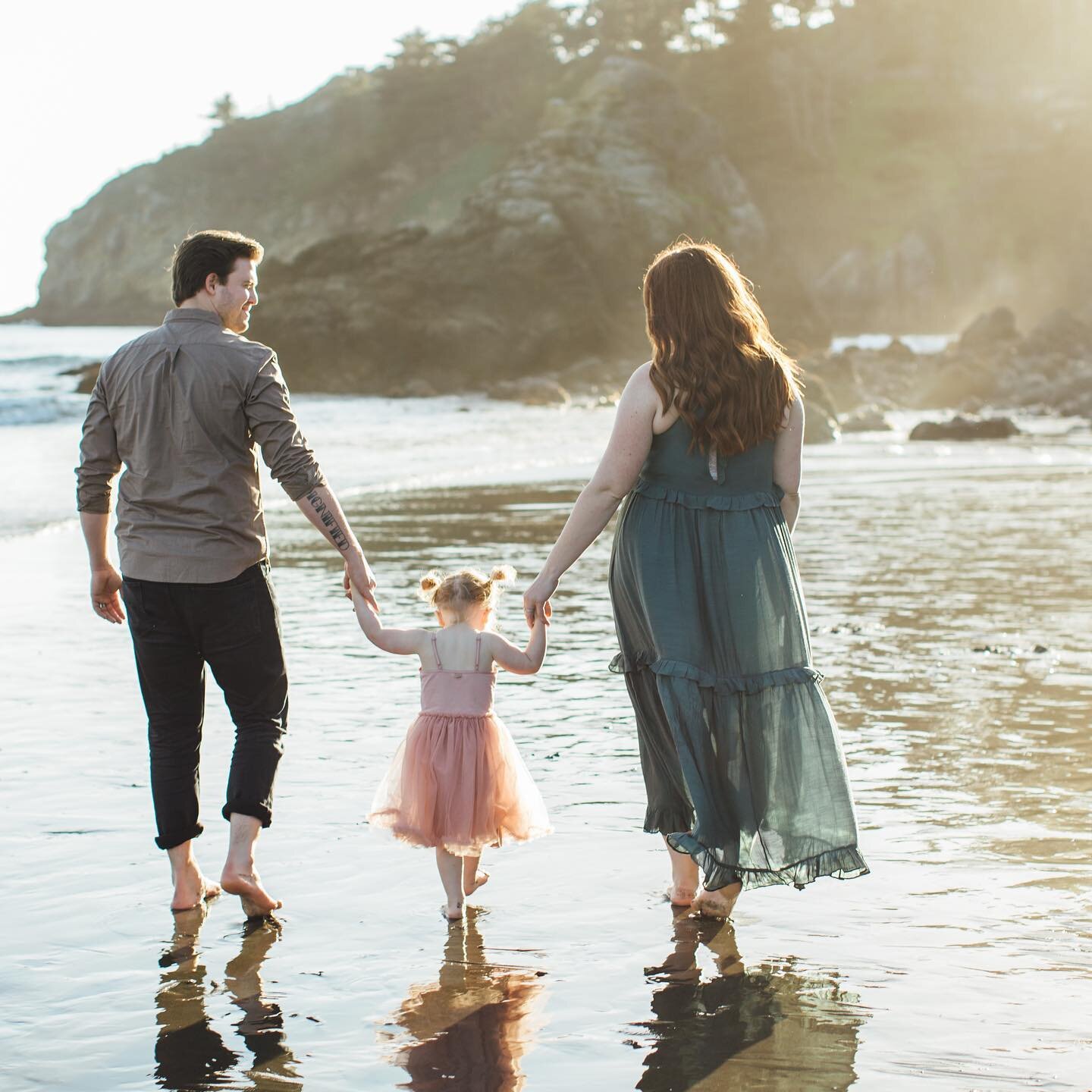 The last set of photos with just us and MJ.  Taken by @sarahdawsonphotographer , a close and long-time friend, which made this extra special for us.  Sarah has photographed my family for years and eventually my wedding in 2015.  I&rsquo;m just starin