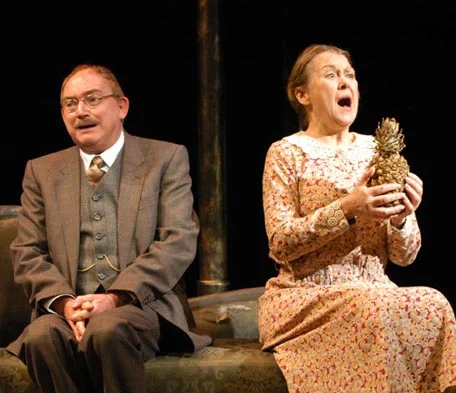 As Frauline Schnider in Cabaret, here with Barry James