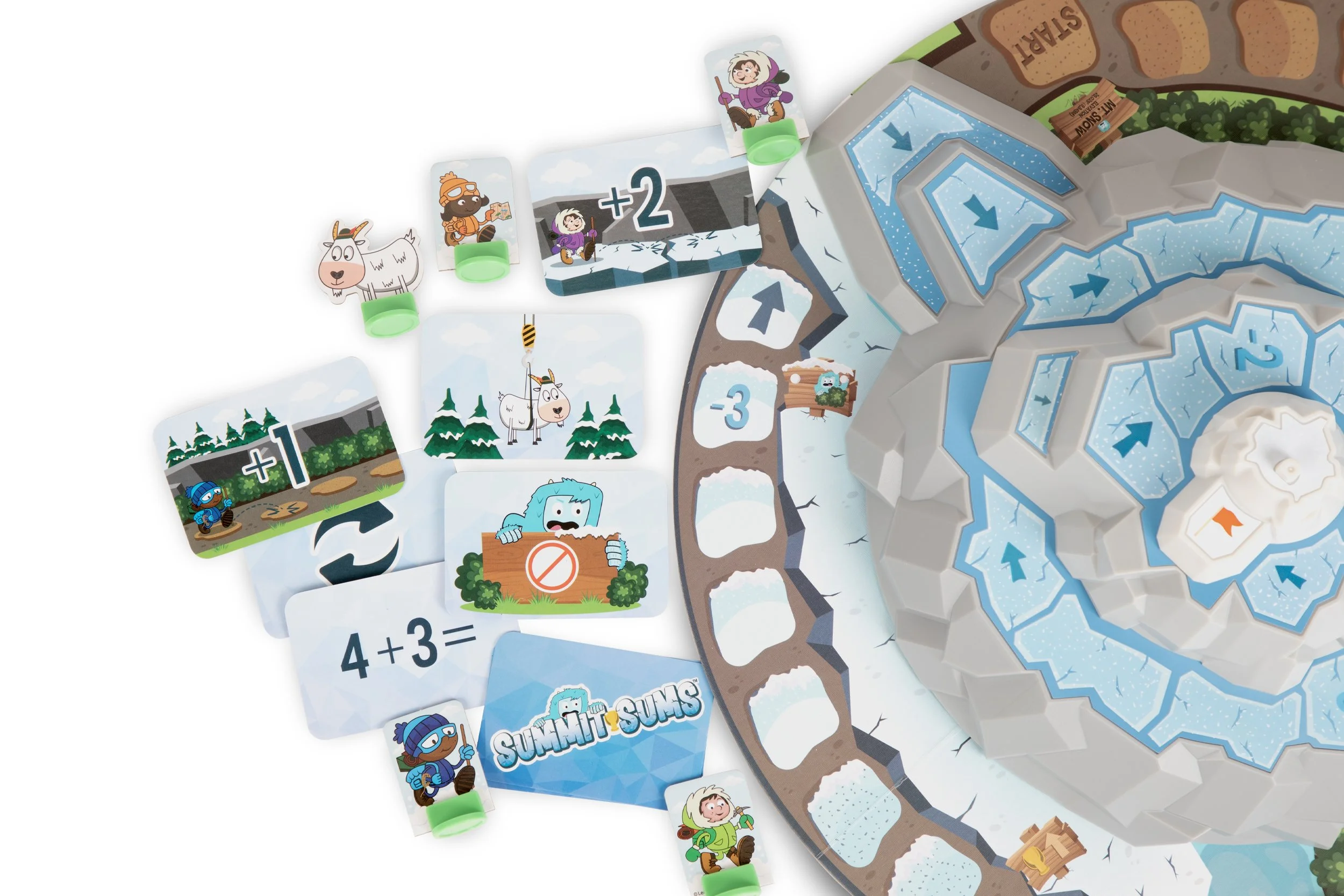 Summit Sums Game Board & Pieces