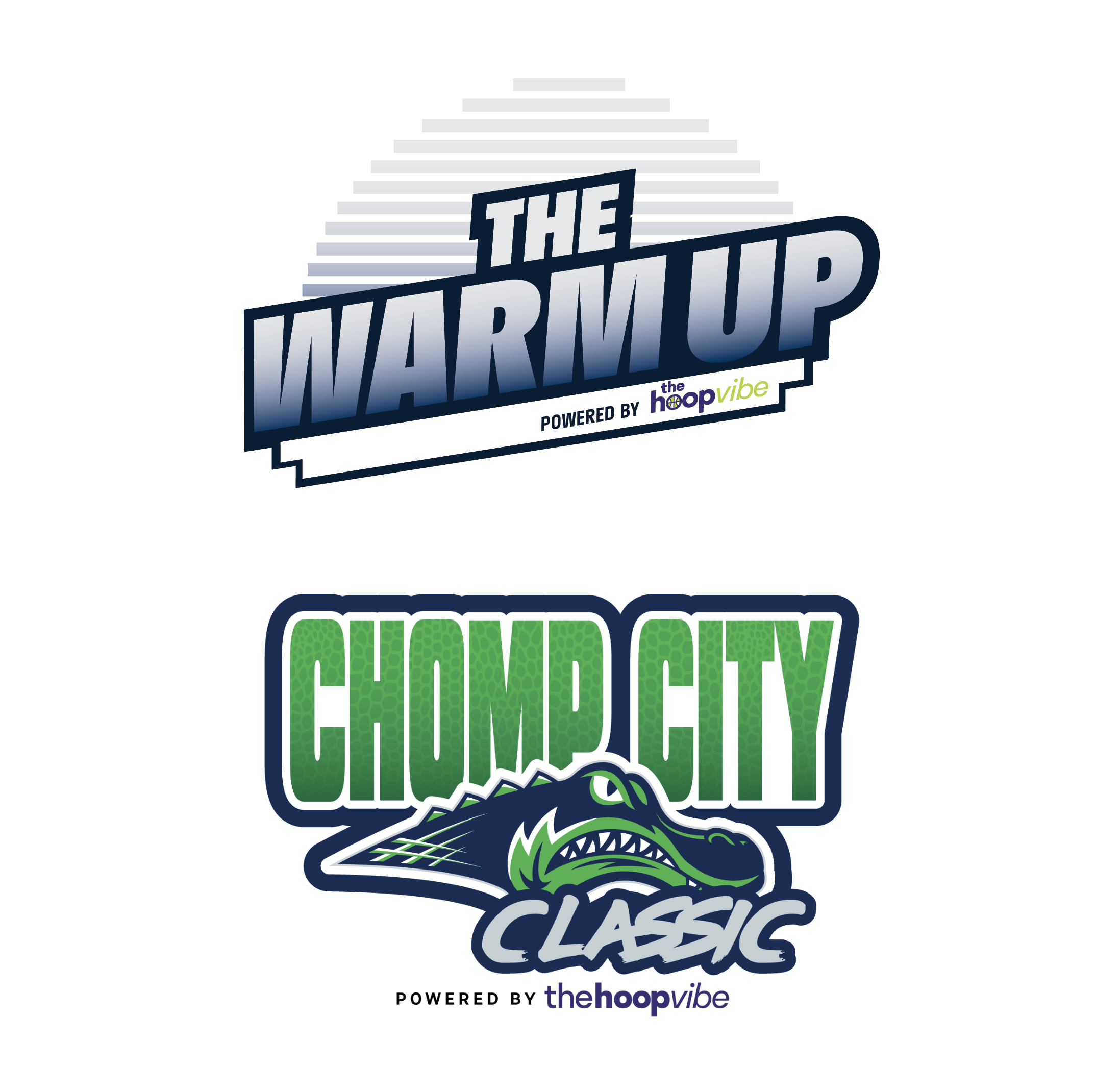 Various logos for The Hoop Vibe Events