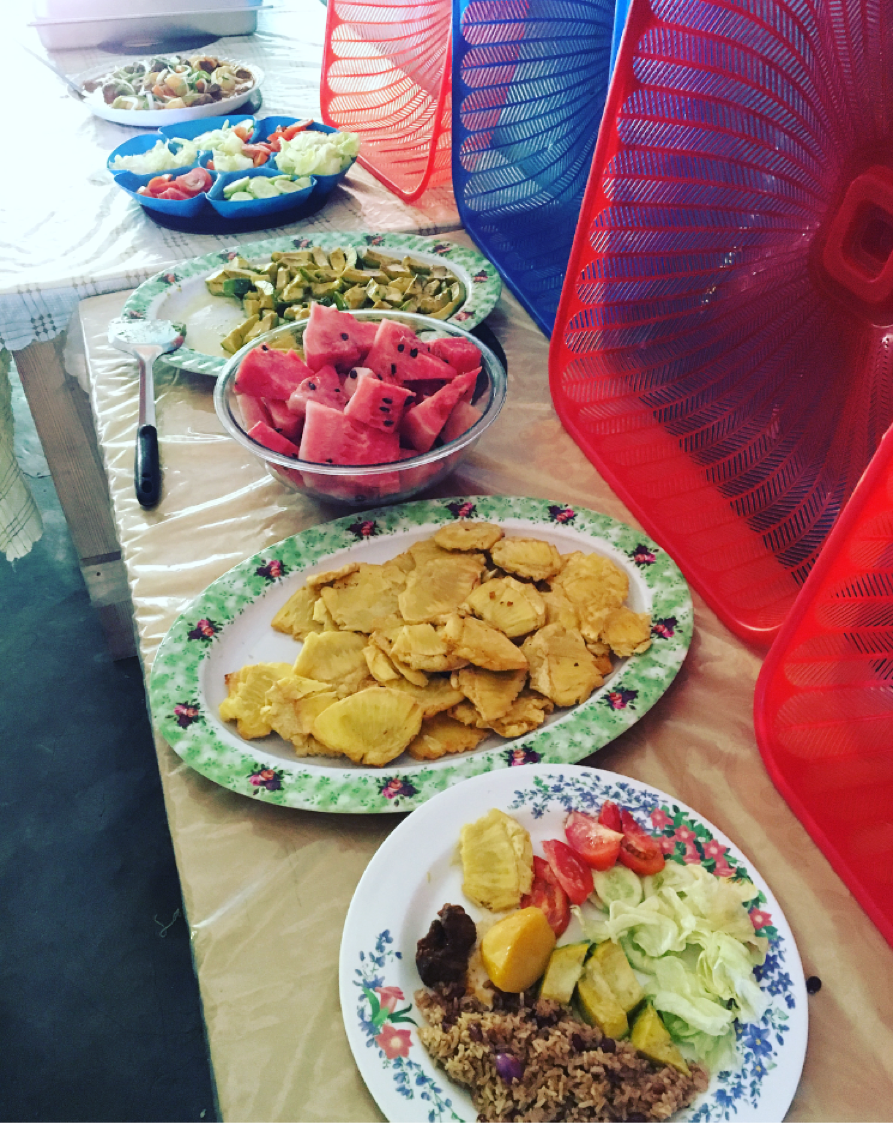 Typical Haitian meal