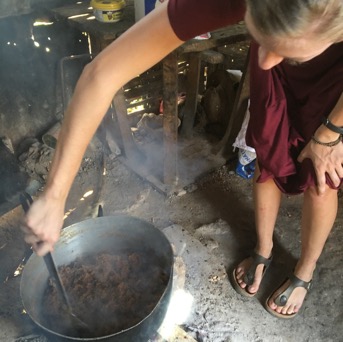 Learning how to make Haitian food