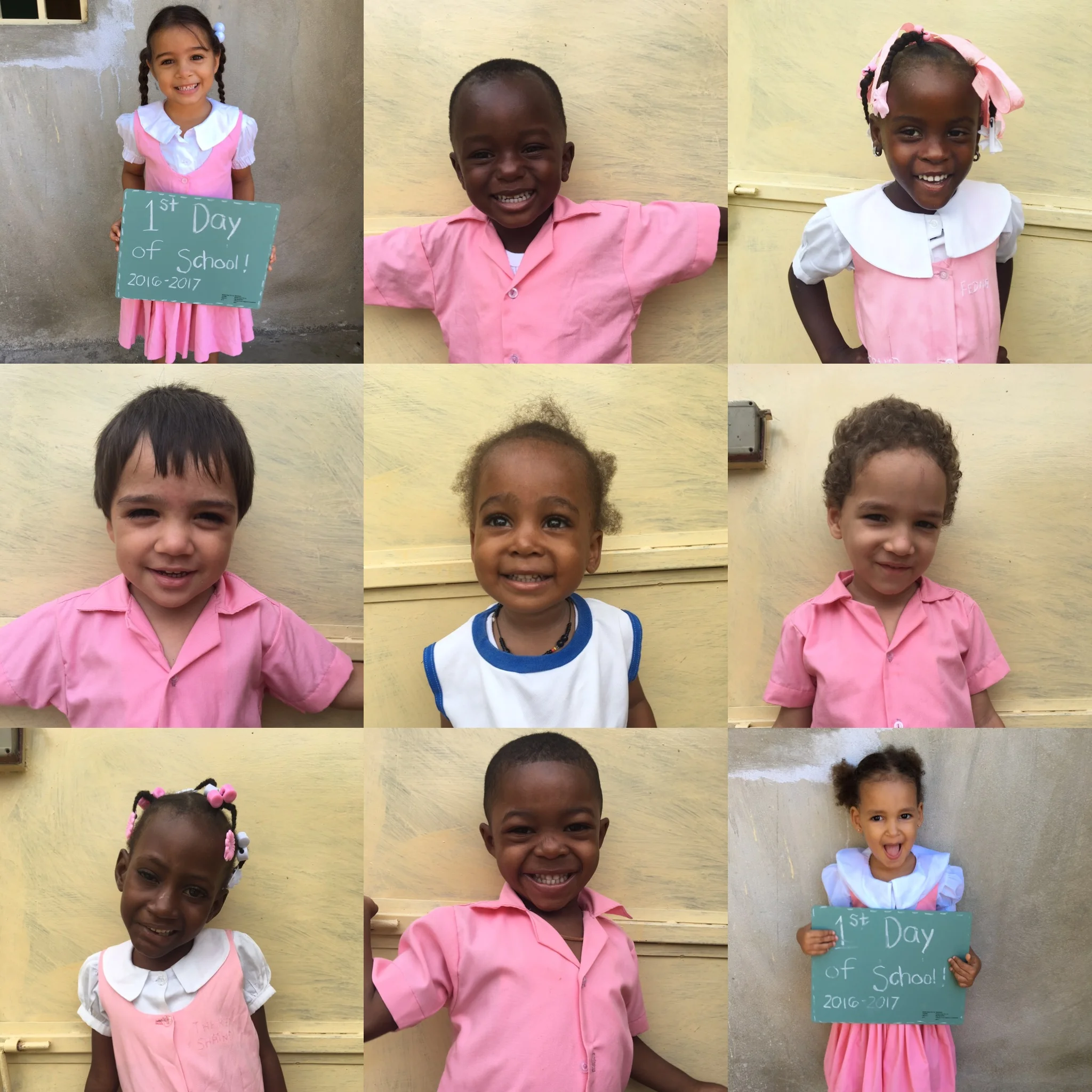 Our first nine students! 