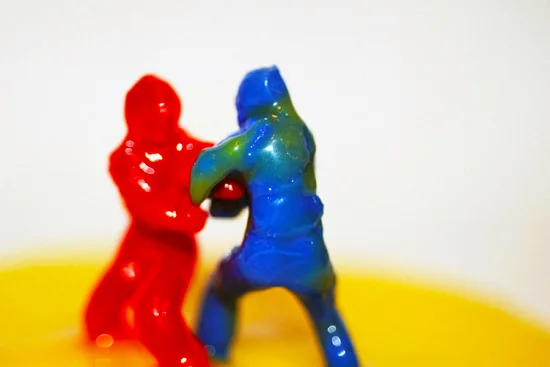 Wrestlers , 2002 C-print