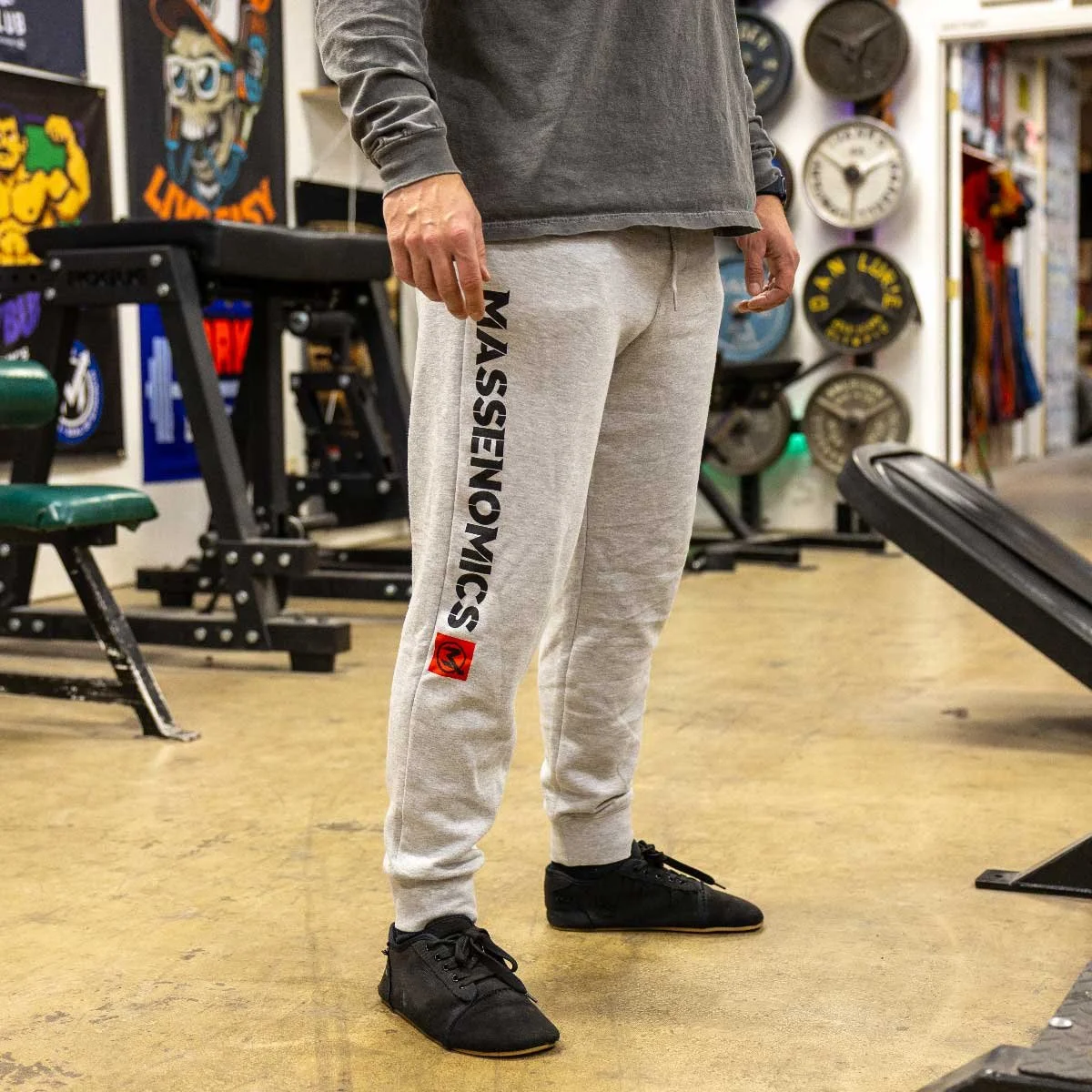 joggers side imprint