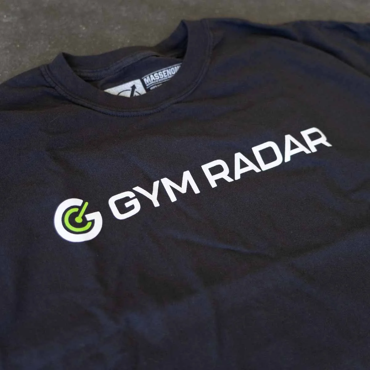 gym radar tee imprint detail