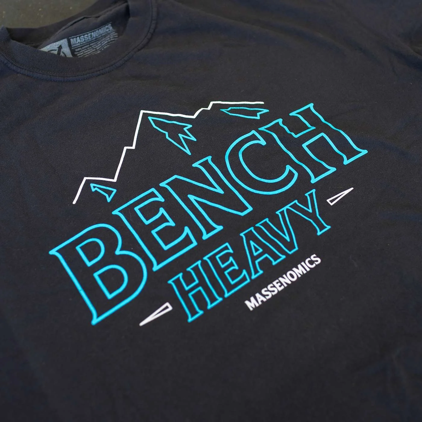 bench tee imprint detail