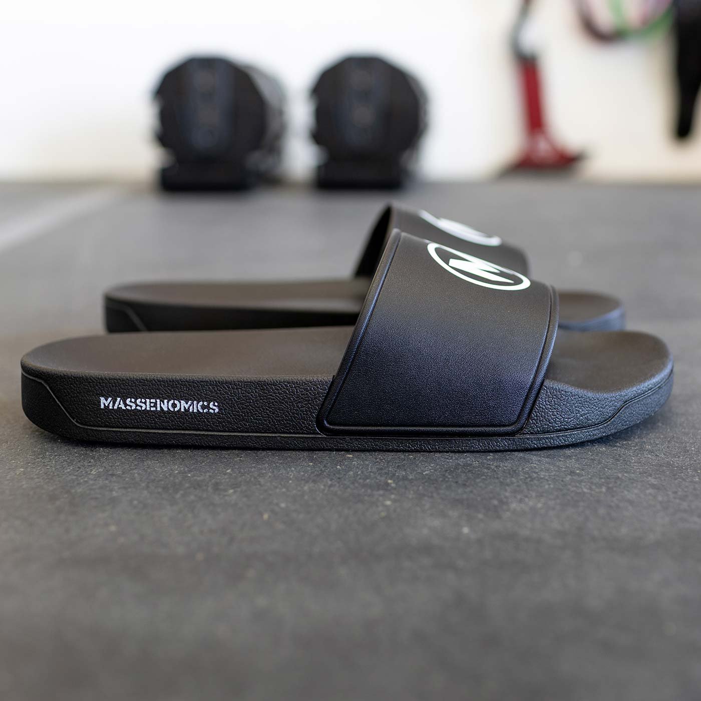 black slides side