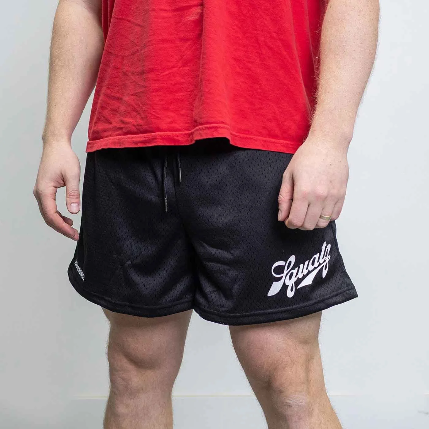 squats shorts on model