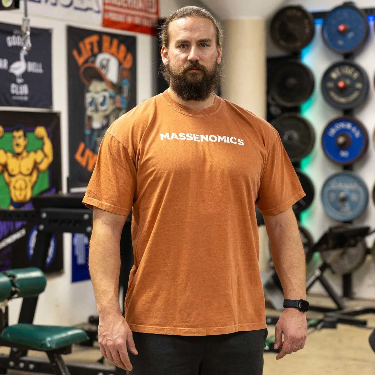 icon tee front on model