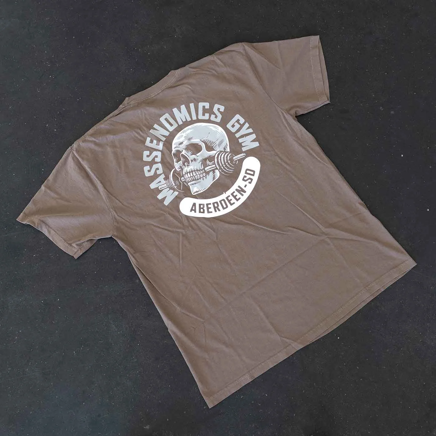 gym skull flat back