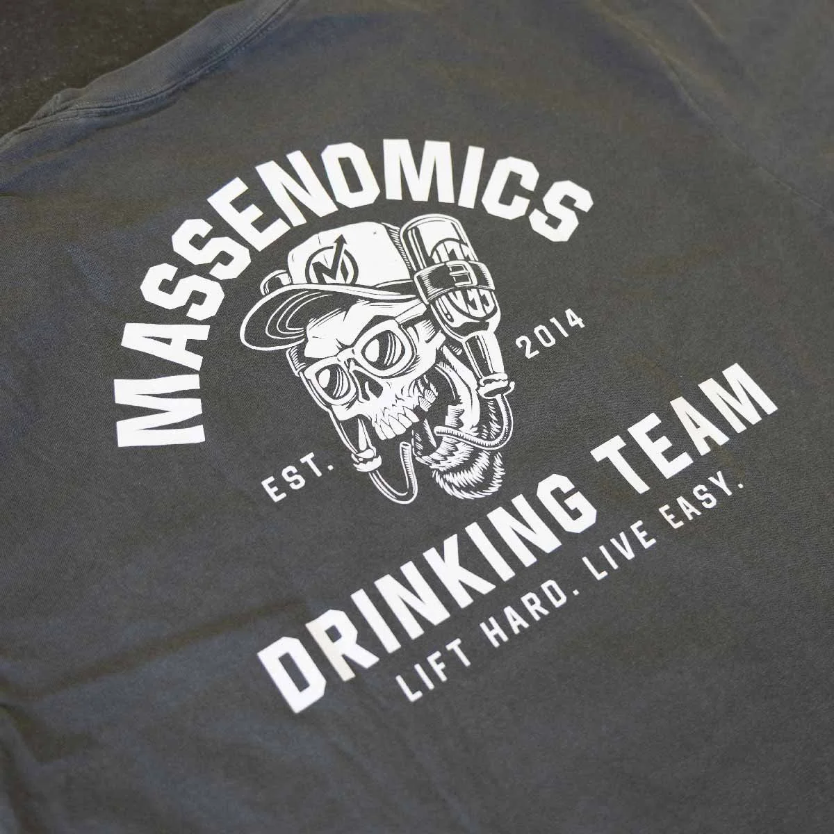 drinking team shirt back detail