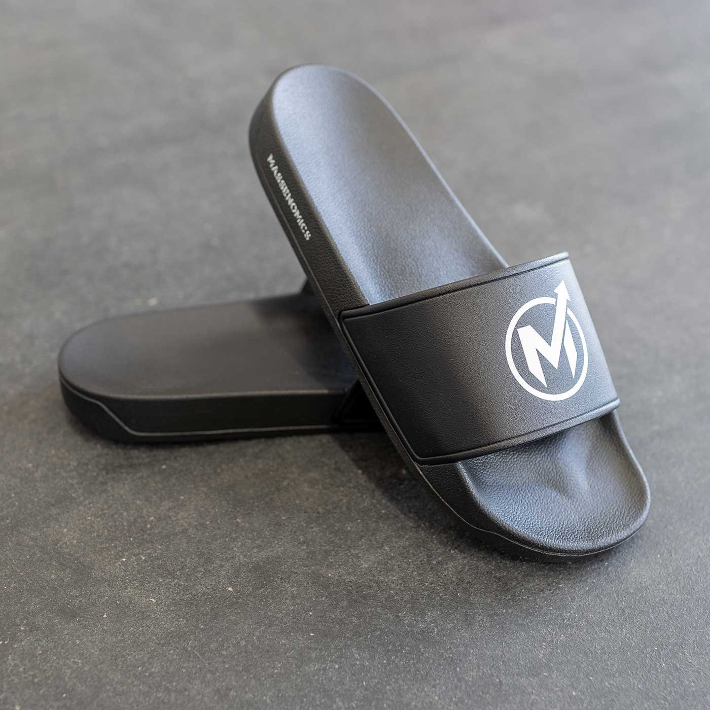 black slides stacked
