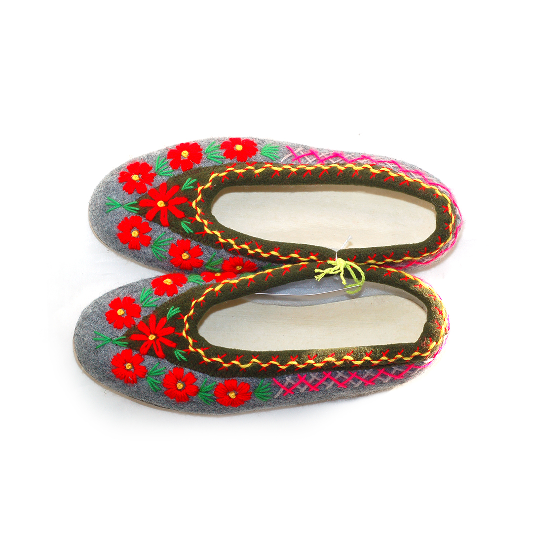 embroidered slippers