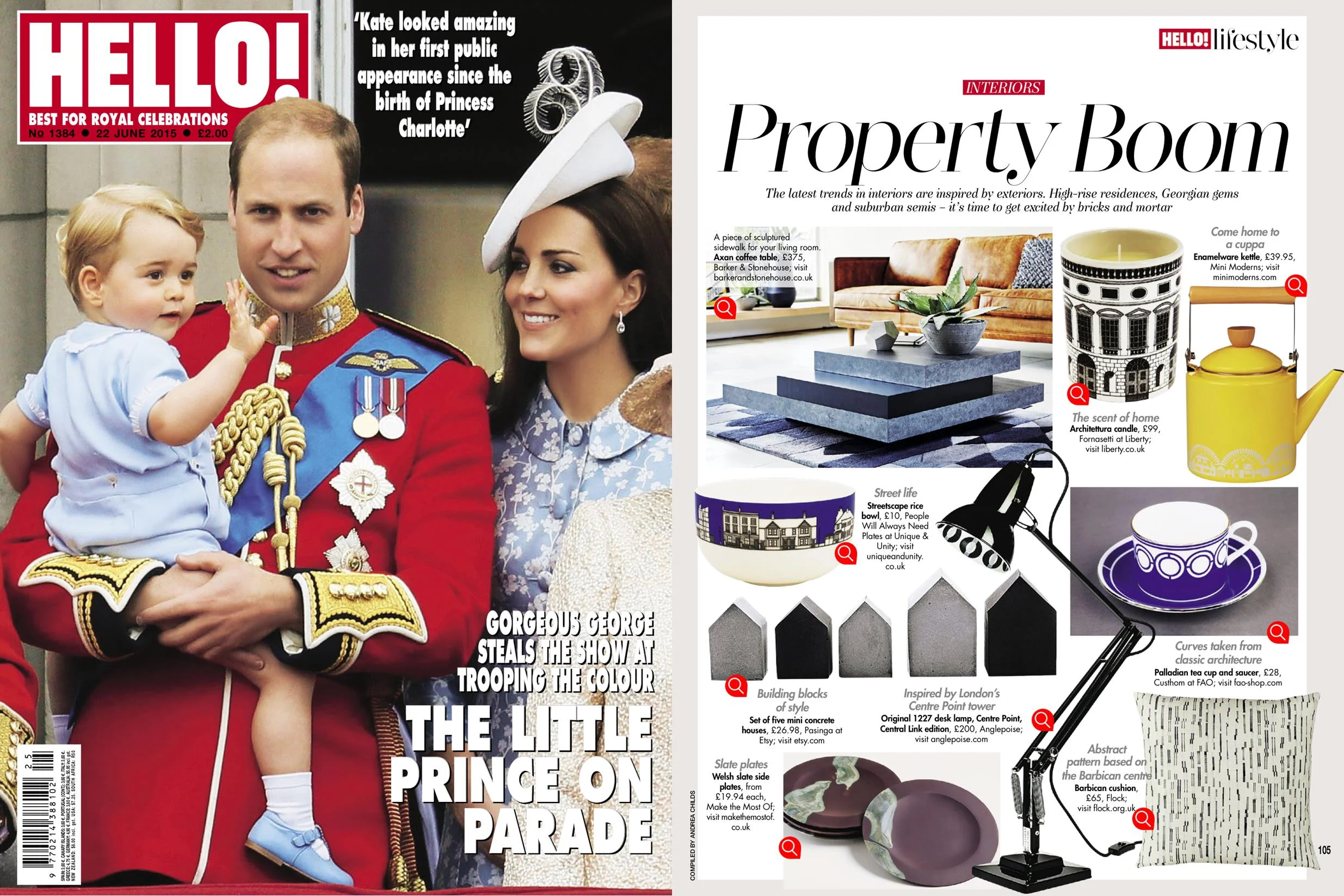 Hello June 2015 Barbican cushion chosen for this feature all about exteriors inspiring deign for interiors. 