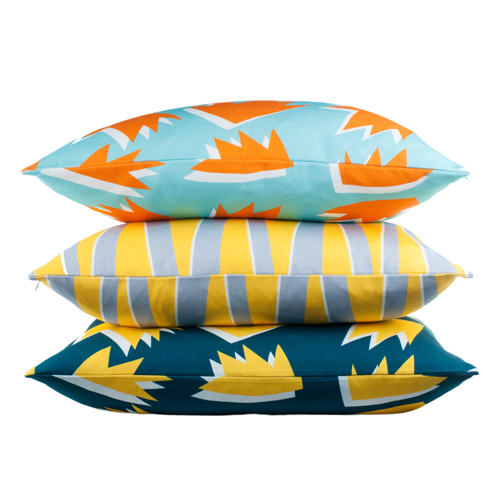 Flock x Sunny Todd Prints cushions