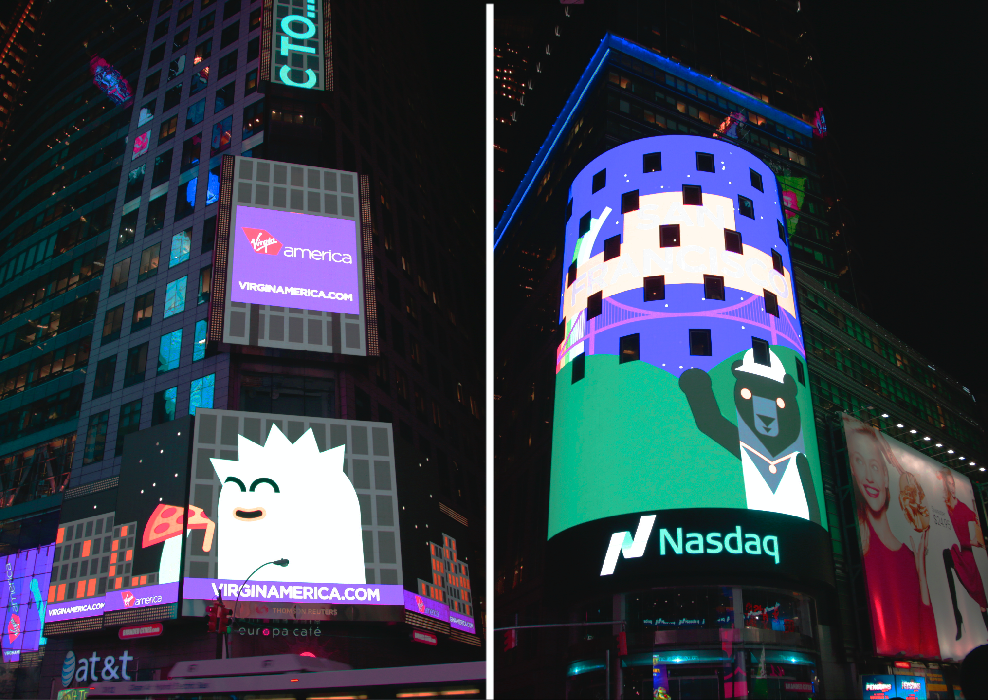 Virgin America | Times Square Takeover