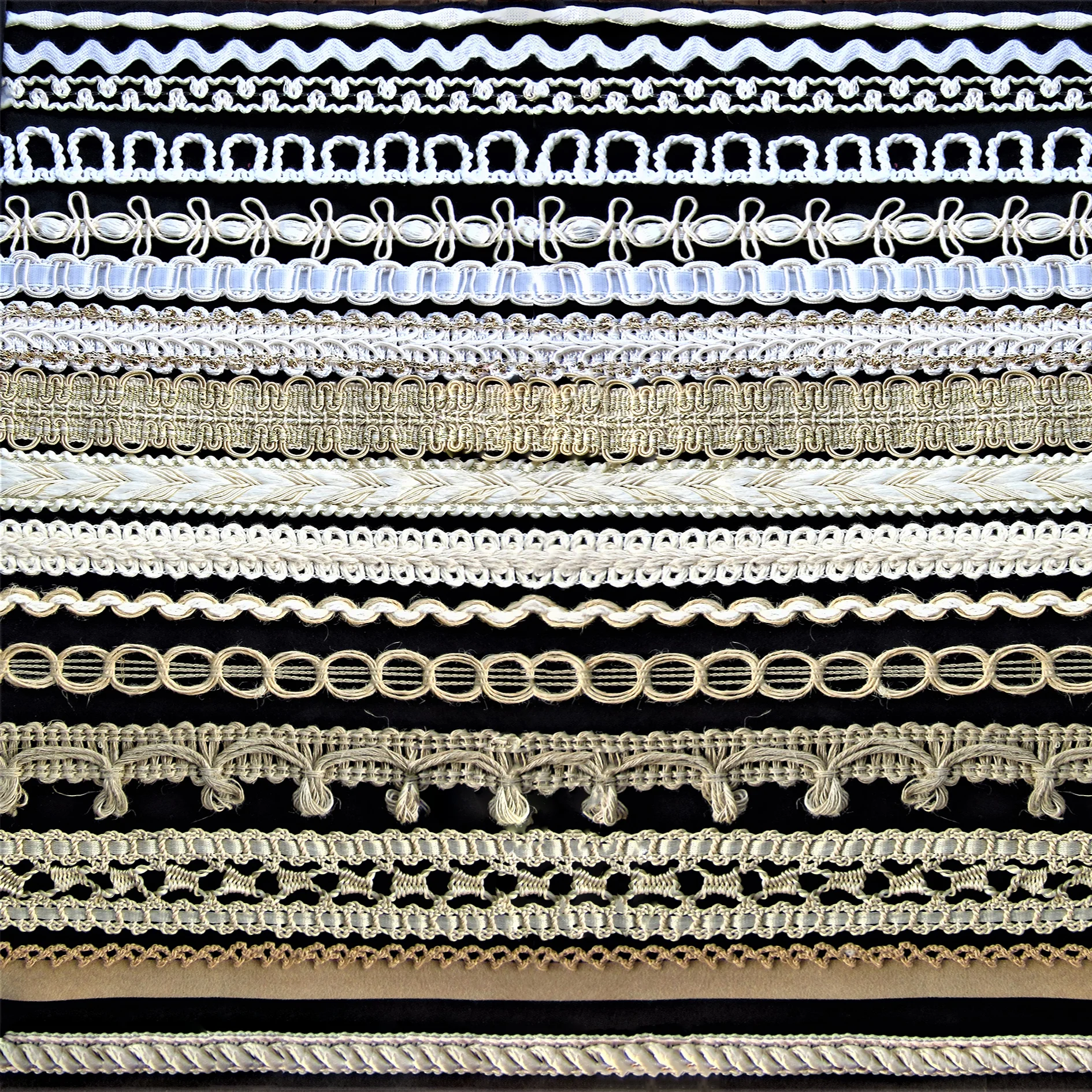Passementeries en fibres naturelles