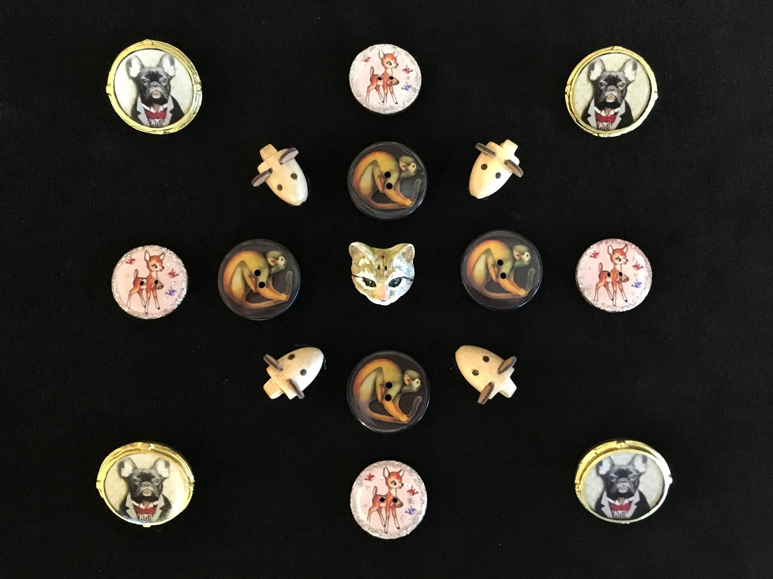 Boutons animaux