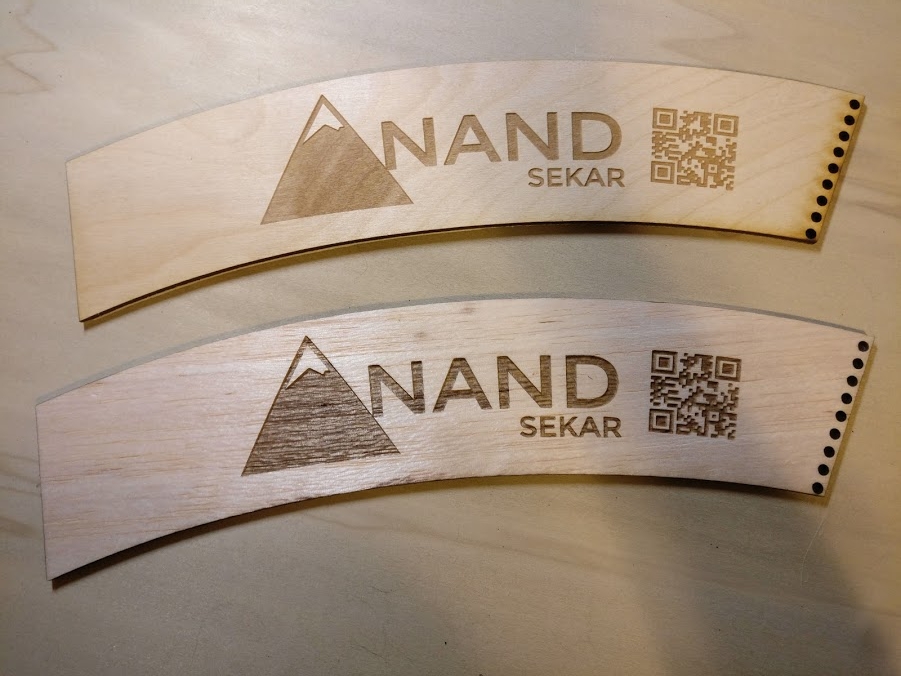 Birch plywood (above) and balsa wood (below)