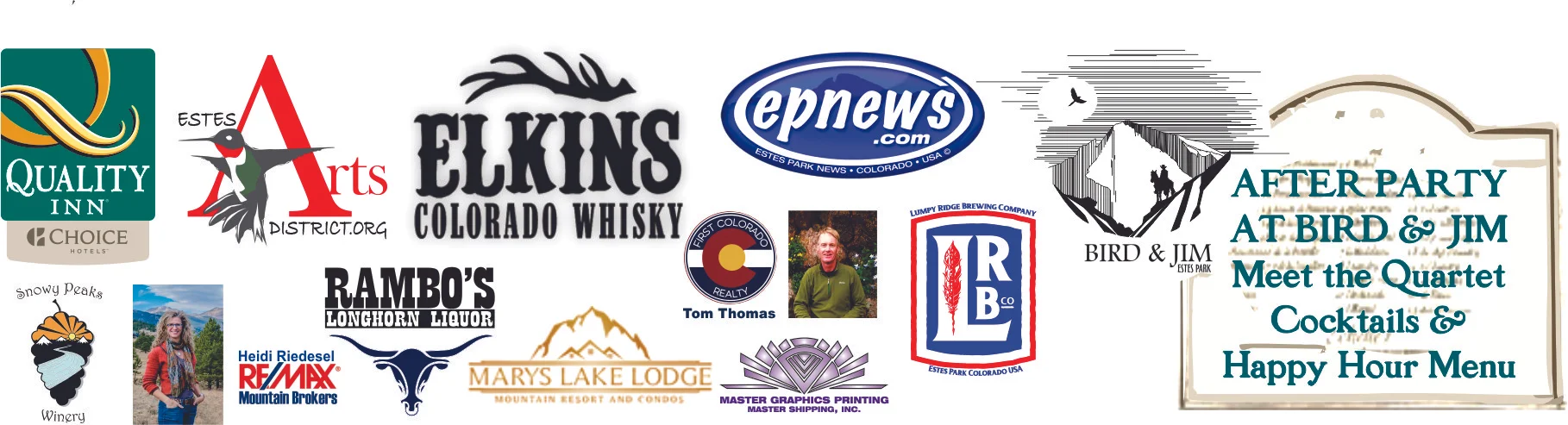 Please Help us thank our Sponsors for this amazing Concert right here in Estes Park!