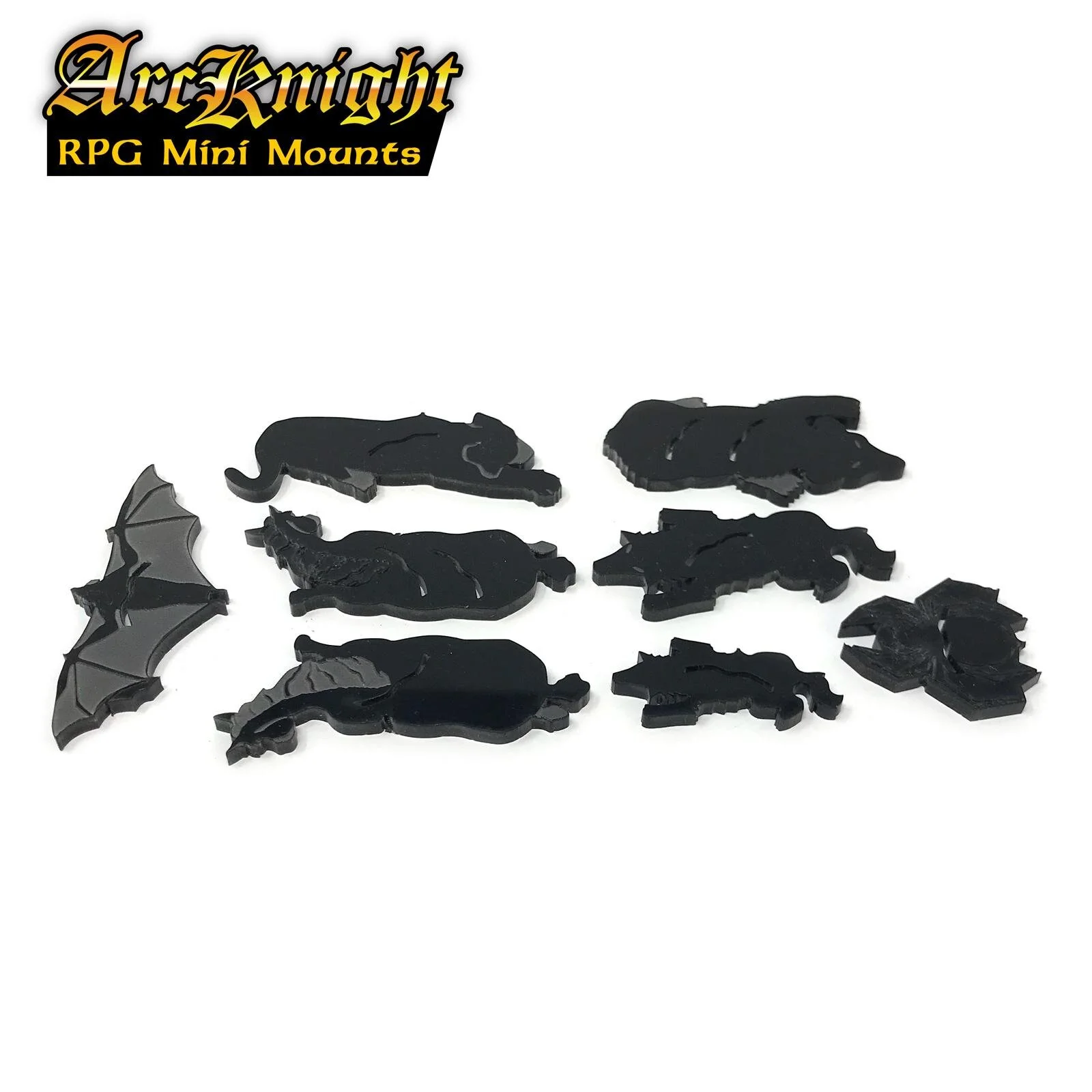RPG Mini Mounts - Animals (Black)