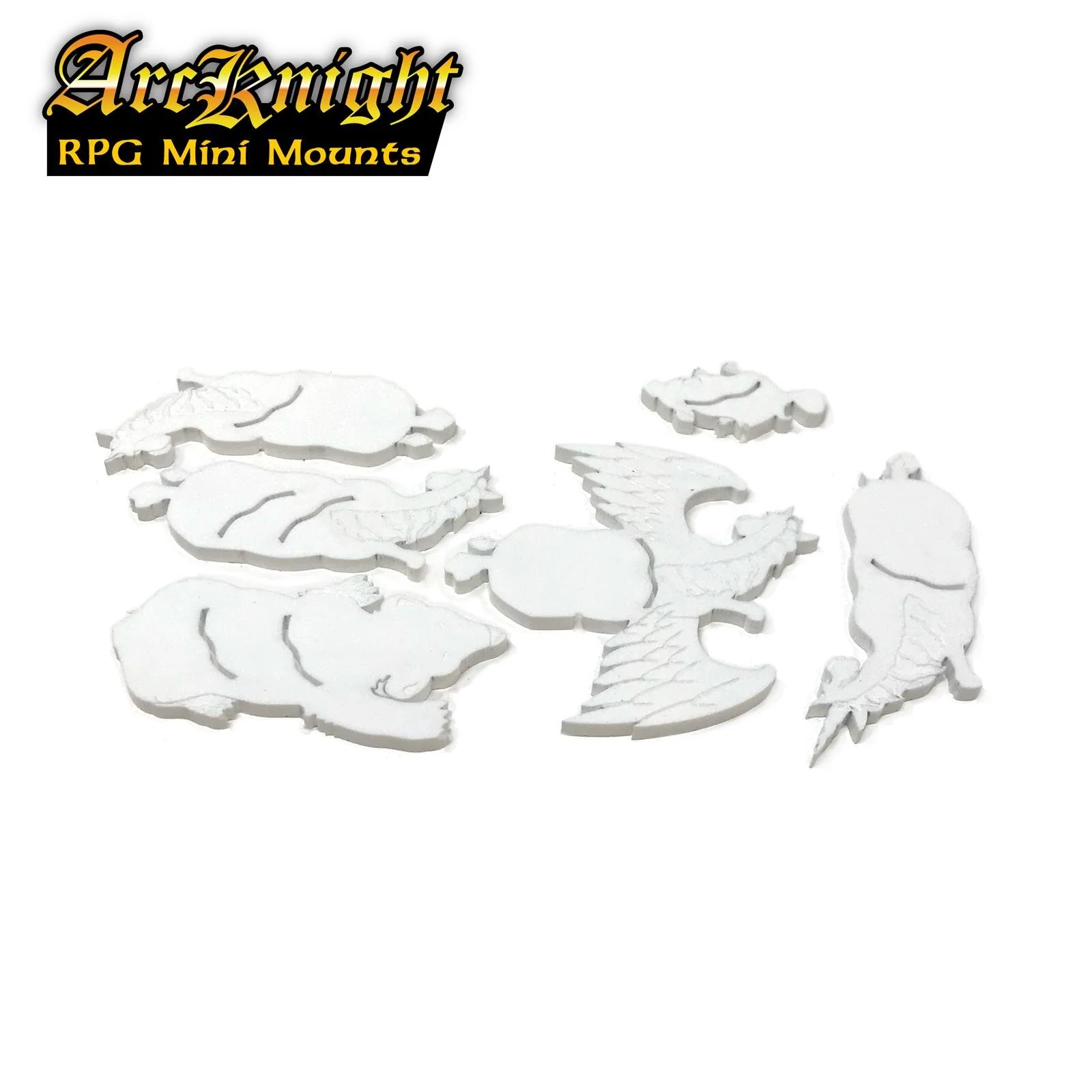 RPG Mini Mounts - Animals (White)