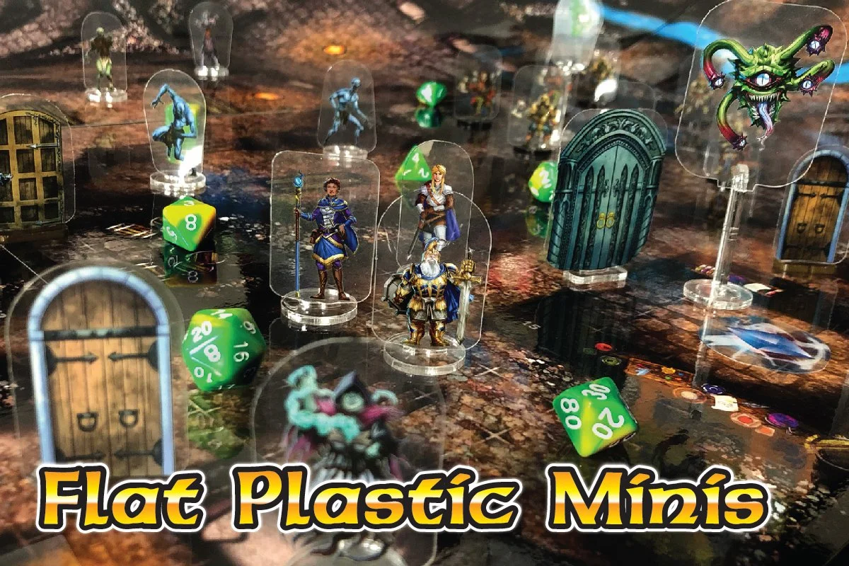 Flat Plastic Miniatures