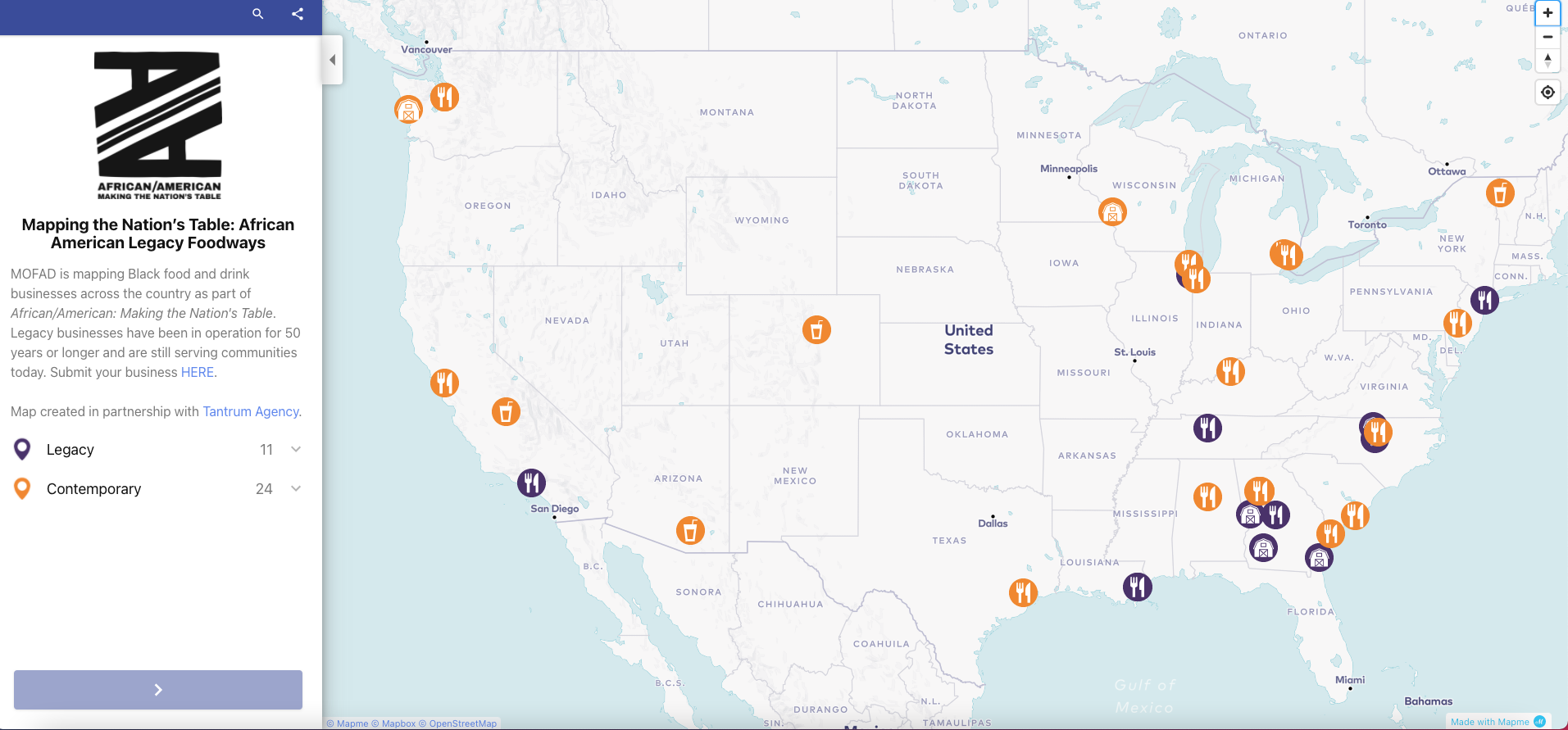 Mapping the Nation's Table