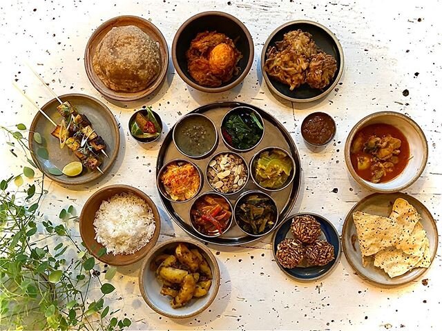 We are Introducing Thali Thursdays starting Jan 30th 
Thali is a traditional Nepalese meal set, with a well-rounded combination of all the required nutrients for a proper diet. The selection of various dishes is served in a platter including refill. 