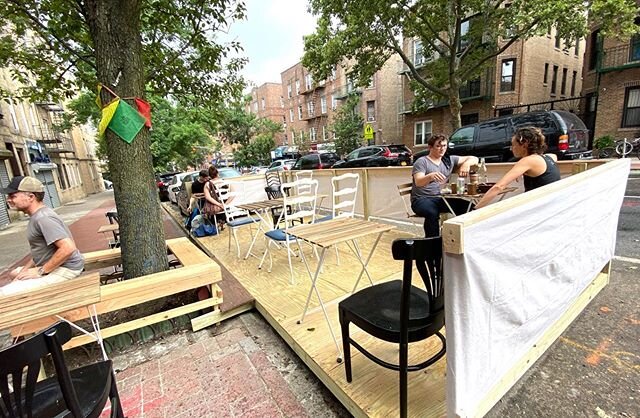 Hey guys phase II outdoor seating is ready. Rain or shine we are here