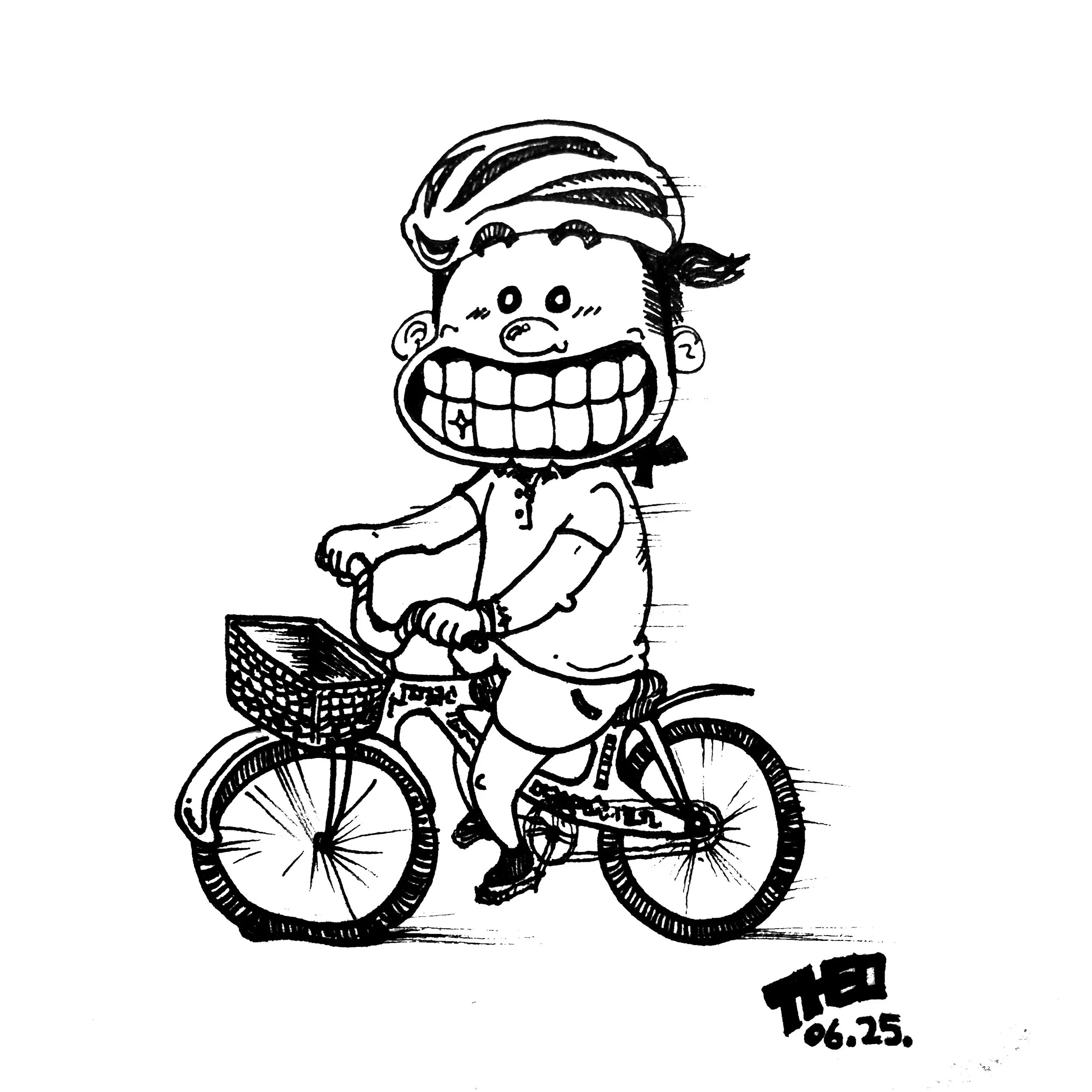 Re-learning riding bikes. - 2015